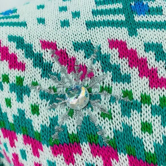 Blizzard Bay Rainbow Unicorn Holiday Sweater Unisex Large - Picture 2 of 8